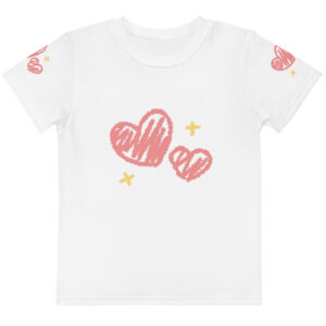 Kids cotton crew neck t-shirt "Sweet Love"