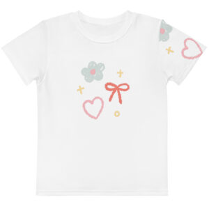 Kids cotton crew neck t-shirt "Lovely Charm"