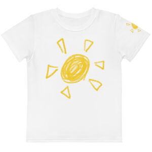 Kids cotton crew neck t-shirt "Sunny Day"