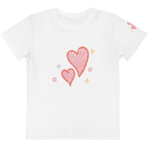 Kids cotton crew neck t-shirt “Sweet Love”