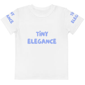 Kids cotton crew neck t-shirt "Tiny Elegance"