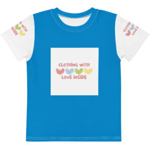 Kids cotton crew neck t-shirt  "Clothing with love inside"