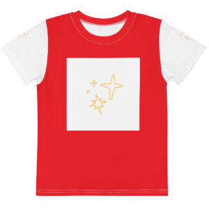Kids cotton crew neck t-shirt "Radiant Shine"