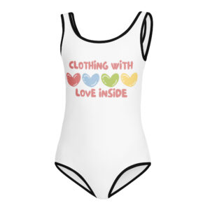 All-Over Print Kids Swimsuit "CLOTHING WITH LOVE INSIDE"