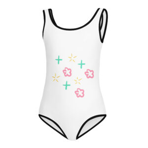 All-Over Print Kids Swimsuit "Petal Glow"