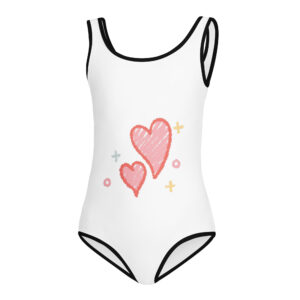 All-Over Print Kids Swimsuit “Sweet Love”