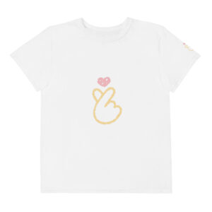 Youth cotton crew neck t-shirt "Heart Gesture"
