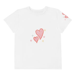 Youth cotton crew neck t-shirt “Sweet Love”