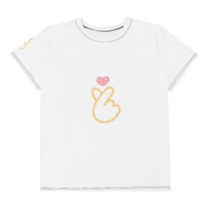 Youth crew neck t-shirt "Heart Gesture"