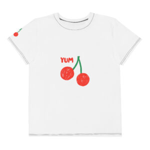 Youth crew neck t-shirt "Cherry Mood"