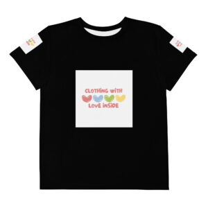 Youth crew neck t-shirt  "Clothing with love inside"