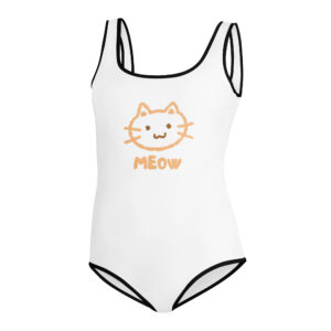 All-Over Print Youth Swimsuit "Meow"