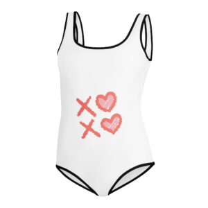 All-Over Print Youth Swimsuit “XO Dreams”