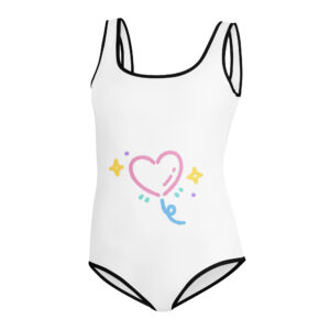 All-Over Print Youth Swimsuit “Love Float”