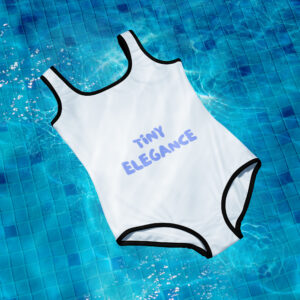 All-Over Print Youth Swimsuit "Tiny Elegance"