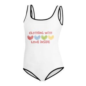 All-Over Print Youth Swimsuit  "Clothing with love inside"