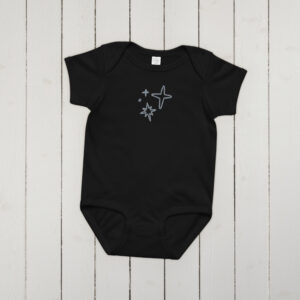 Baby jersey bodysuit "Golden Glow"