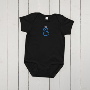 Baby jersey bodysuit "Heart Gesture"