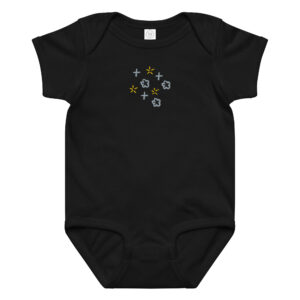 Baby jersey bodysuit "Petal Glow"