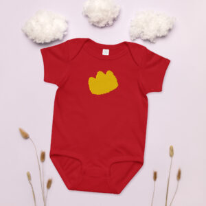 Baby jersey bodysuit "Crown"