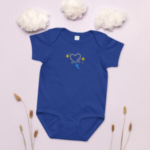 Baby jersey bodysuit “Love Float”