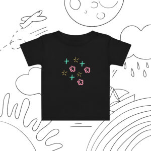 Baby jersey t-shirt "Petal Glow"