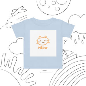 Baby jersey t-shirt "Meow"