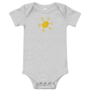 Baby short sleeve one piece "Sunny Day"