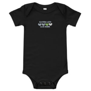 Baby short sleeve one piece "CLOTHING WITH LOVE INSIDE"