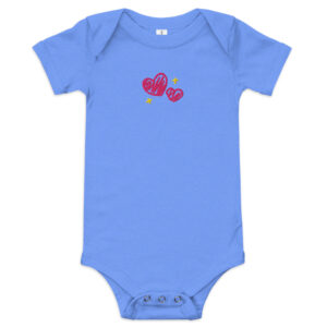 Baby short sleeve one piece "Sweet Love"