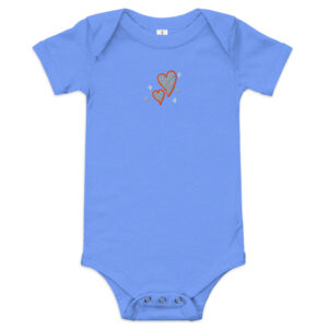 Baby short sleeve one piece “Sweet Love”