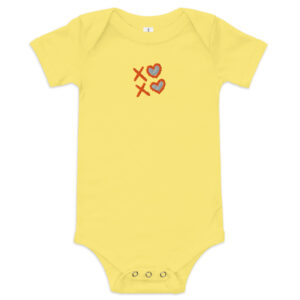 Baby short sleeve one piece “XO Dreams”