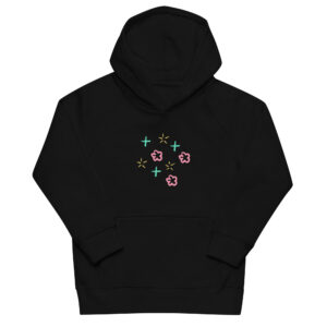 Kids eco hoodie "Petal Glow"