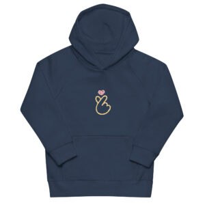 Kids eco hoodie "Heart Gesture"