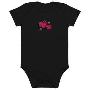 Organic cotton baby bodysuit "Sweet Love"