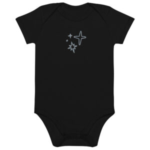 Organic cotton baby bodysuit "Golden Glow"