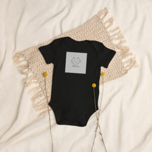 Organic cotton baby bodysuit "Meow"