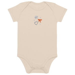 Organic cotton baby bodysuit "Lovely Charm"