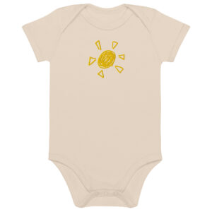 Organic cotton baby bodysuit "Sunny Day"