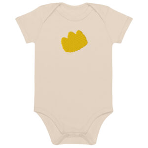 Organic cotton baby bodysuit "Crown"