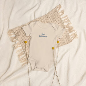 Organic cotton baby bodysuit "Tiny Elegance"