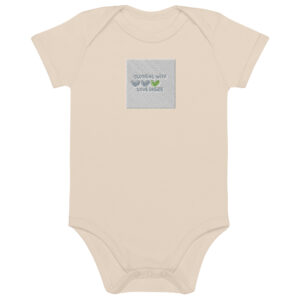 Organic cotton baby bodysuit  "Clothing with love inside"
