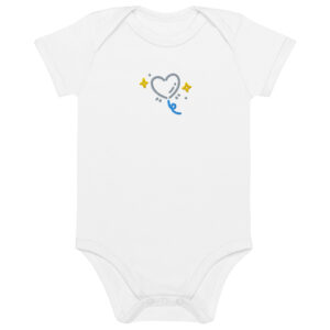 Organic cotton baby bodysuit “Love Float”