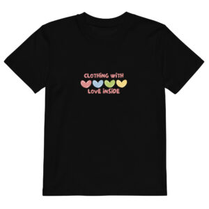 Organic cotton kids t-shirt "CLOTHING WITH LOVE INSIDE"