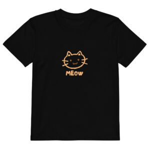 Organic cotton kids t-shirt "Meow"