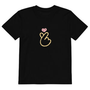 Organic cotton kids t-shirt "Heart Gesture"
