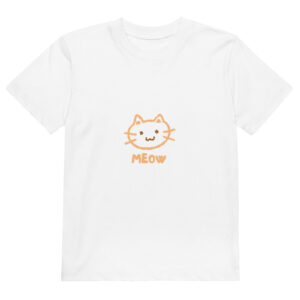Organic cotton kids t-shirt "Meow"