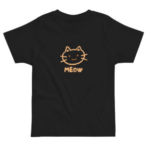 Toddler jersey t-shirt "Meow"