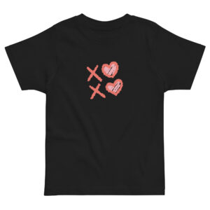 Toddler jersey t-shirt “XO Dreams”