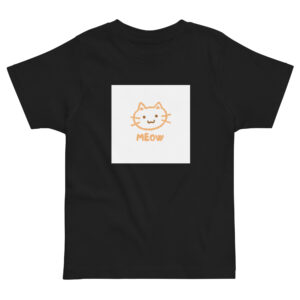 Toddler jersey t-shirt "Meow"